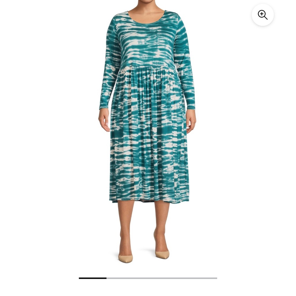 Terra & sky Plus Size Baby Doll Dress for Women